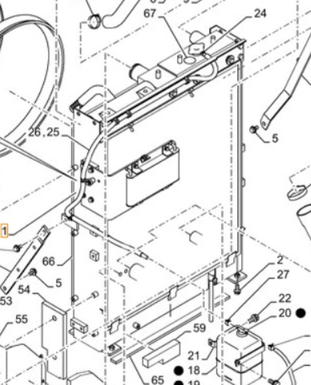 Case KNH12171 - Kühler für Baumaschine: das Bild 1 Case KNH12171 - Kühler für Baumaschine: das Bild 1