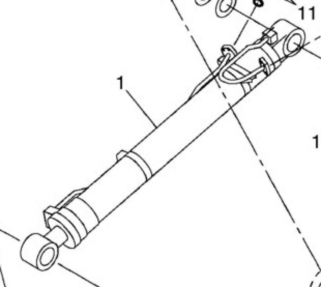 Case KWV12490 - KMV12490 - Hydraulikzylinder für Landmaschine: das Bild 1 Case KWV12490 - KMV12490 - Hydraulikzylinder für Landmaschine: das Bild 1