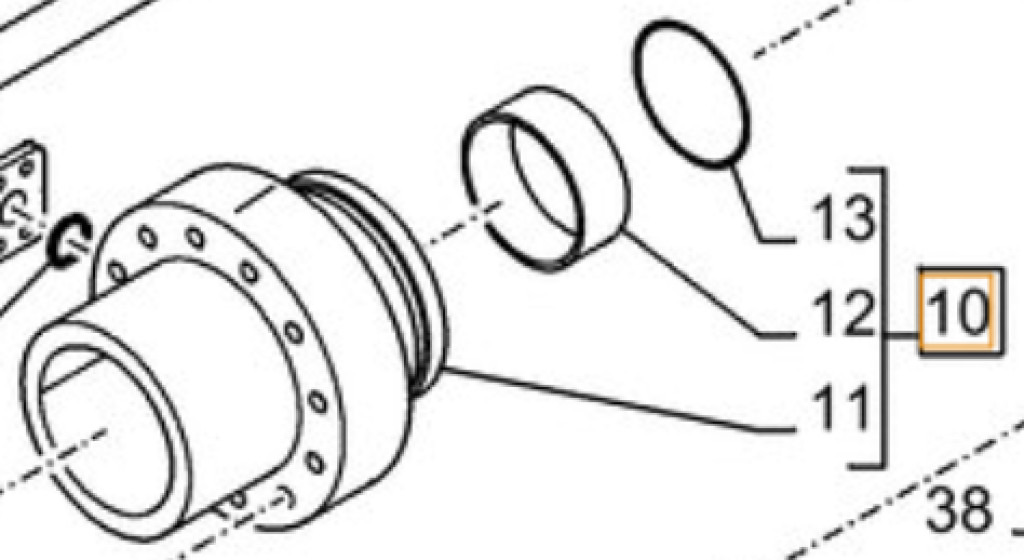 Case LU003630 - Hydraulikzylinder für Baumaschine: das Bild 1 Case LU003630 - Hydraulikzylinder für Baumaschine: das Bild 1