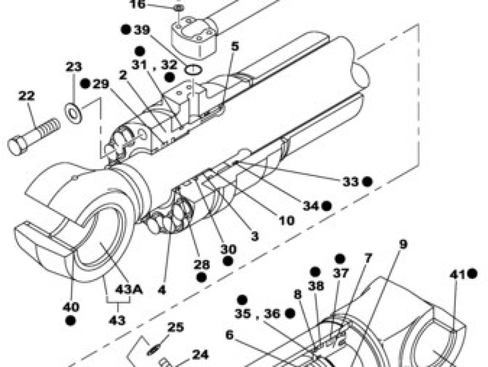 Case LZ007420 - Hydraulikzylinder für Landmaschine: das Bild 1 Case LZ007420 - Hydraulikzylinder für Landmaschine: das Bild 1