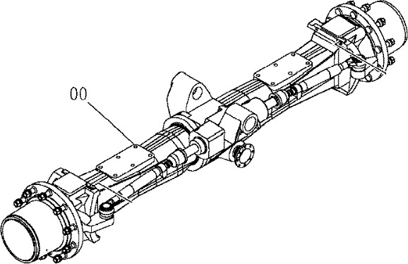 Hitachi 4477075 - Vorderachse für Baumaschine: das Bild 1 Hitachi 4477075 - Vorderachse für Baumaschine: das Bild 1