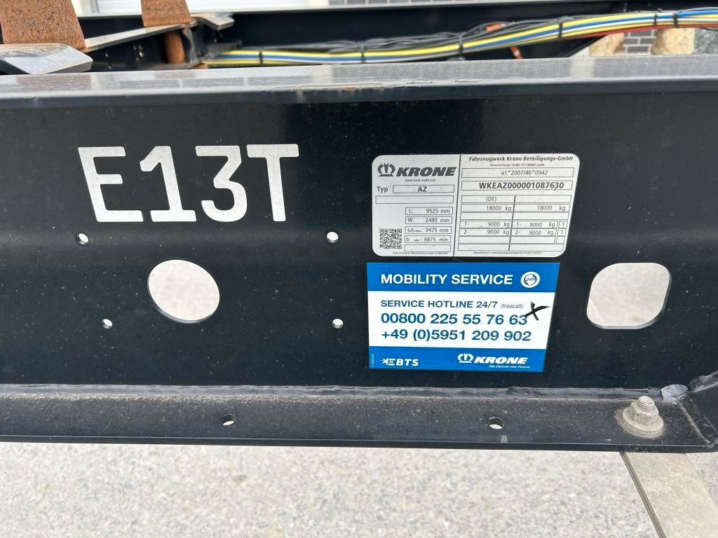 Krone 2 Achswechselfahrgestell, Typ: AZW 18 eL3B9 - Container/ Wechselfahrgestell Anhänger: das Bild 3 Krone 2 Achswechselfahrgestell, Typ: AZW 18 eL3B9 - Container/ Wechselfahrgestell Anhänger: das Bild 3
