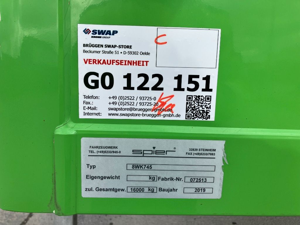 Kofferaufbau Spier Wechselbrücke Koffer: das Bild 7