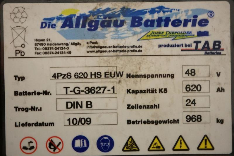 ALLGÄU BATTERIE 48 Volt 4 PzS 620 Ah - Batterie für Flurförderzeug: das Bild 5 ALLGÄU BATTERIE 48 Volt 4 PzS 620 Ah - Batterie für Flurförderzeug: das Bild 5