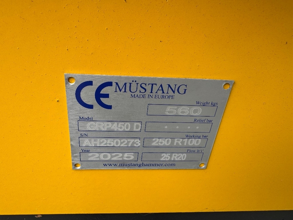 Mustang GRP 450 D - Greifer für Baumaschine: das Bild 2 Mustang GRP 450 D - Greifer für Baumaschine: das Bild 2