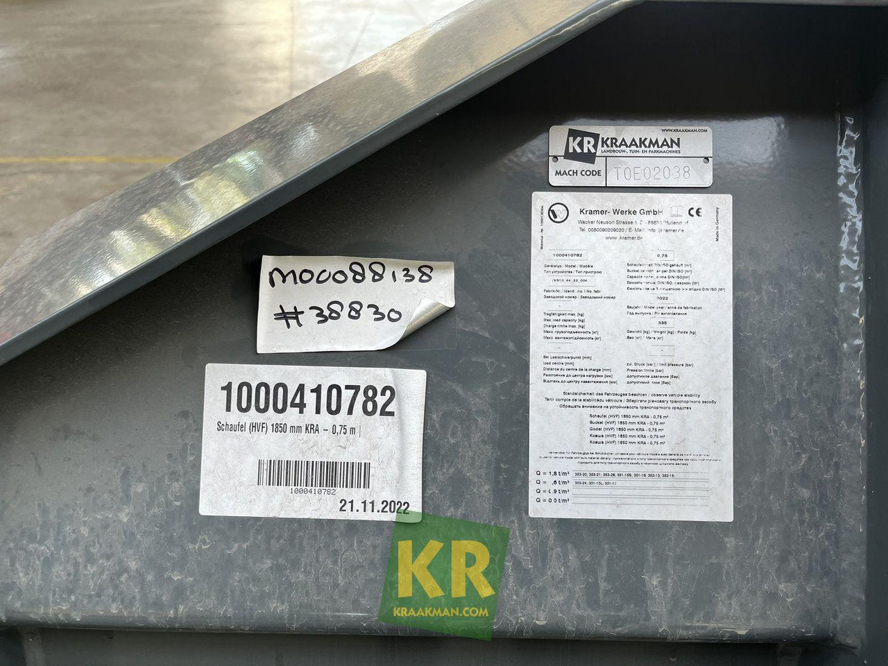 Voorzetstukken Kramer - Ladeschaufel: das Bild 4 Voorzetstukken Kramer - Ladeschaufel: das Bild 4