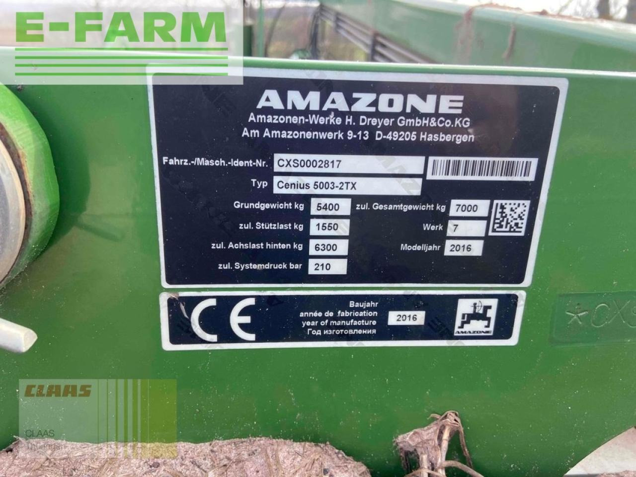Grubber Amazone cenius 5003-2tx: das Bild 8