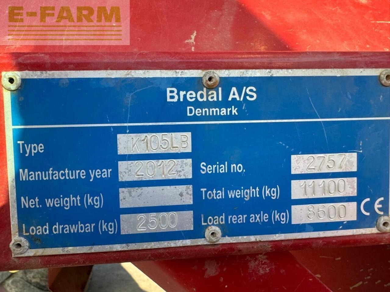 Bredal k105lb - Düngerstreuer: das Bild 4 Bredal k105lb - Düngerstreuer: das Bild 4