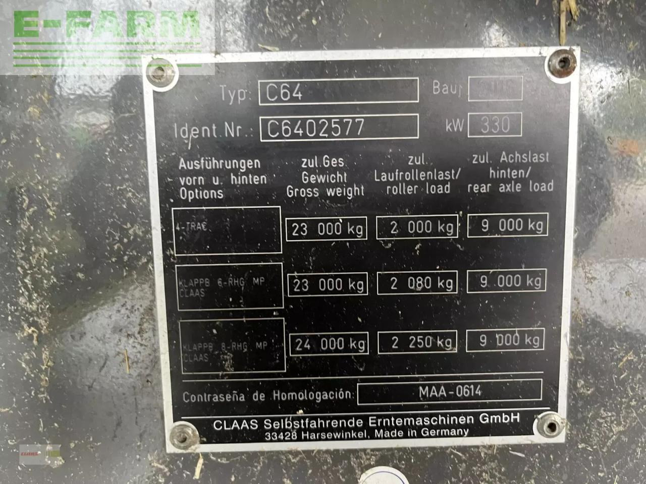 Mähdrescher CLAAS lexion 670 tt: das Bild 11