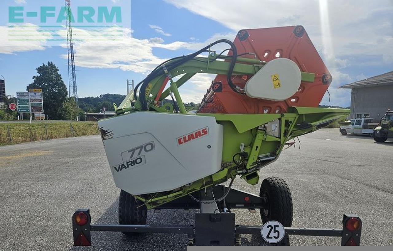 Schneidwerk CLAAS vario 770 + rapstrenner + transportwagen: das Bild 6