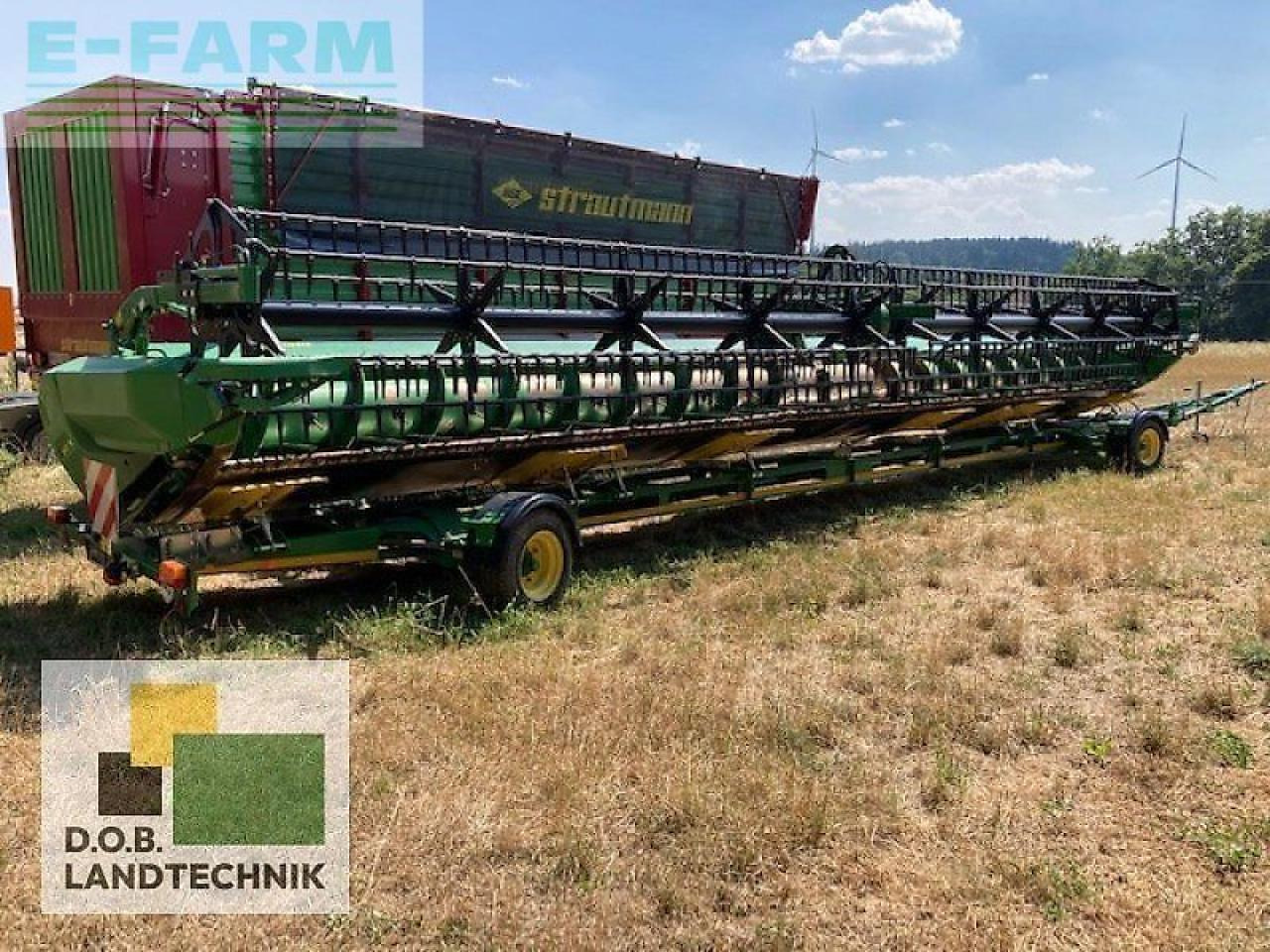 John Deere 640x mit schneidwerkswagen - Ernteforsatz für Häcksler: das Bild 2 John Deere 640x mit schneidwerkswagen - Ernteforsatz für Häcksler: das Bild 2