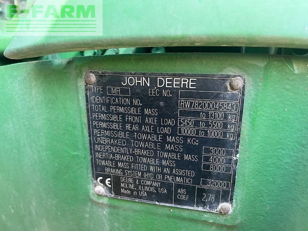 John Deere 7820 allrad traktor - Traktor: das Bild 2 John Deere 7820 allrad traktor - Traktor: das Bild 2