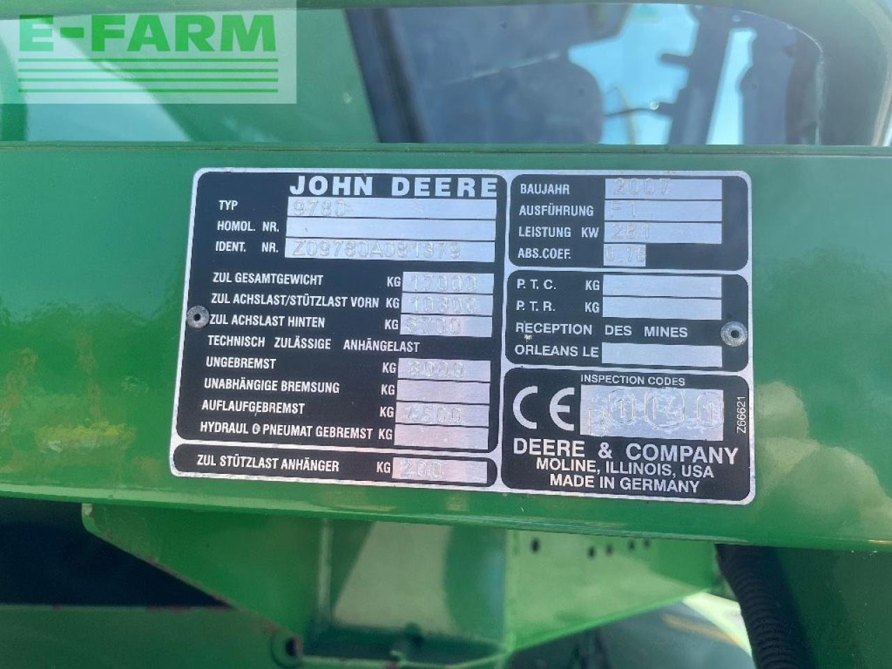Mähdrescher John Deere 9780 i cts: das Bild 25 Mähdrescher John Deere 9780 i cts: das Bild 25