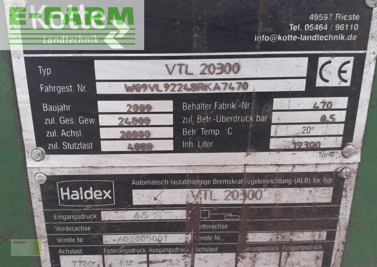 Kotte vtl 20300 - Güllefass: das Bild 2 Kotte vtl 20300 - Güllefass: das Bild 2