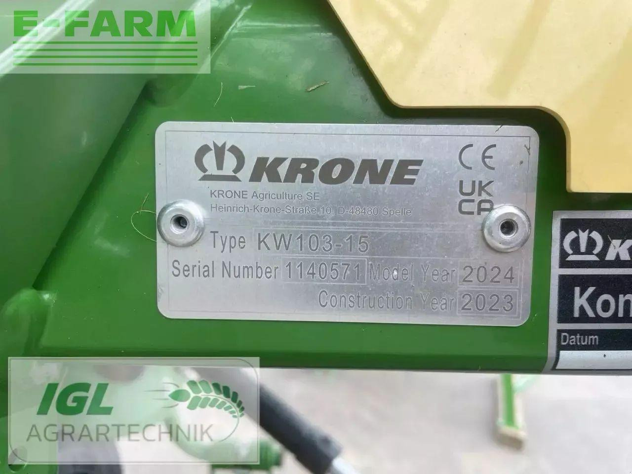 Krone vendro 1020 (kw103-15) - Heuwender/ Wenderechen: das Bild 4 Krone vendro 1020 (kw103-15) - Heuwender/ Wenderechen: das Bild 4