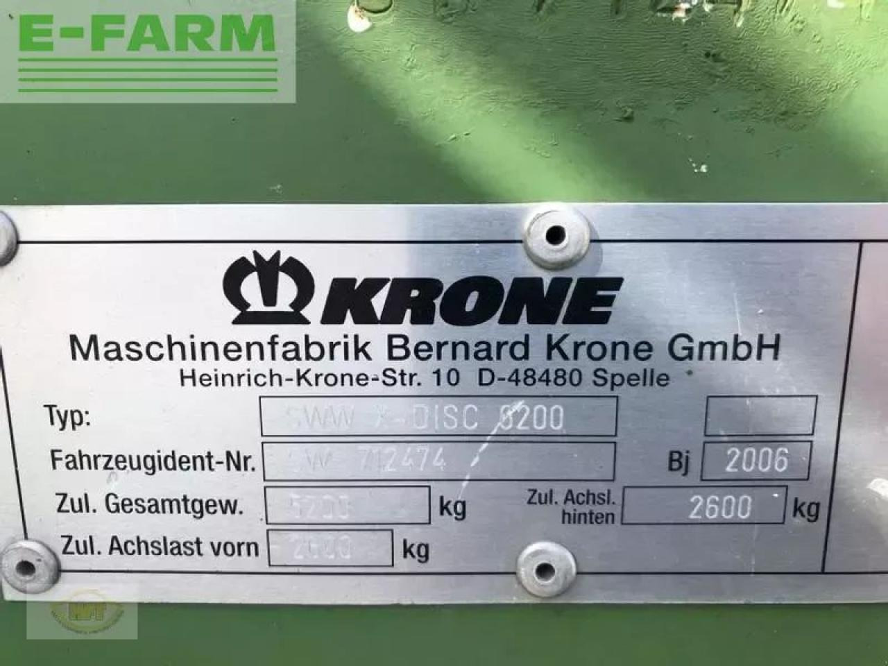 Ernteforsatz für Häcksler Krone x- disc 6200: das Bild 7