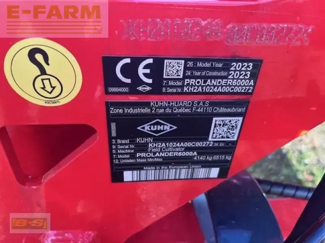 Kuhn prolander 6000 - Grubber: das Bild 2 Kuhn prolander 6000 - Grubber: das Bild 2