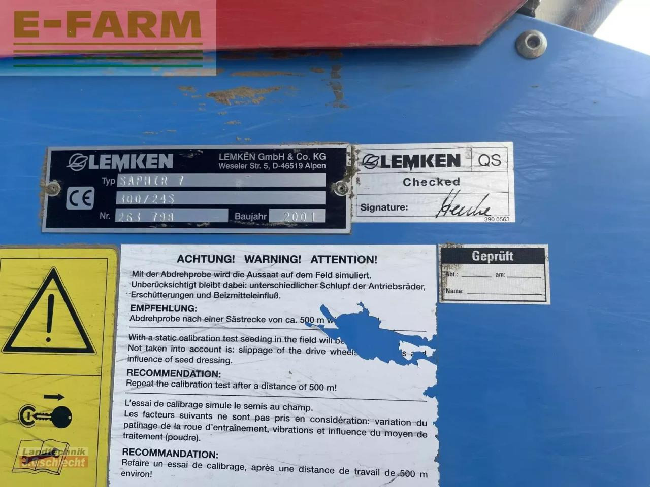 Lemken zirkon 7/300 + saphir 7/300 - Säkombination: das Bild 4 Lemken zirkon 7/300 + saphir 7/300 - Säkombination: das Bild 4