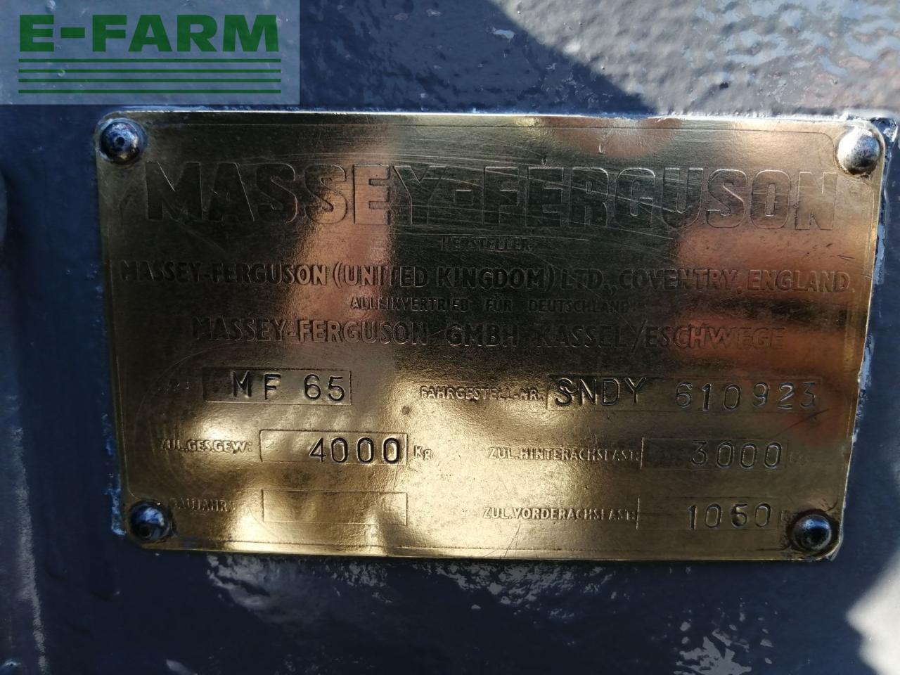 Massey Ferguson 65 - Traktor: das Bild 2 Massey Ferguson 65 - Traktor: das Bild 2