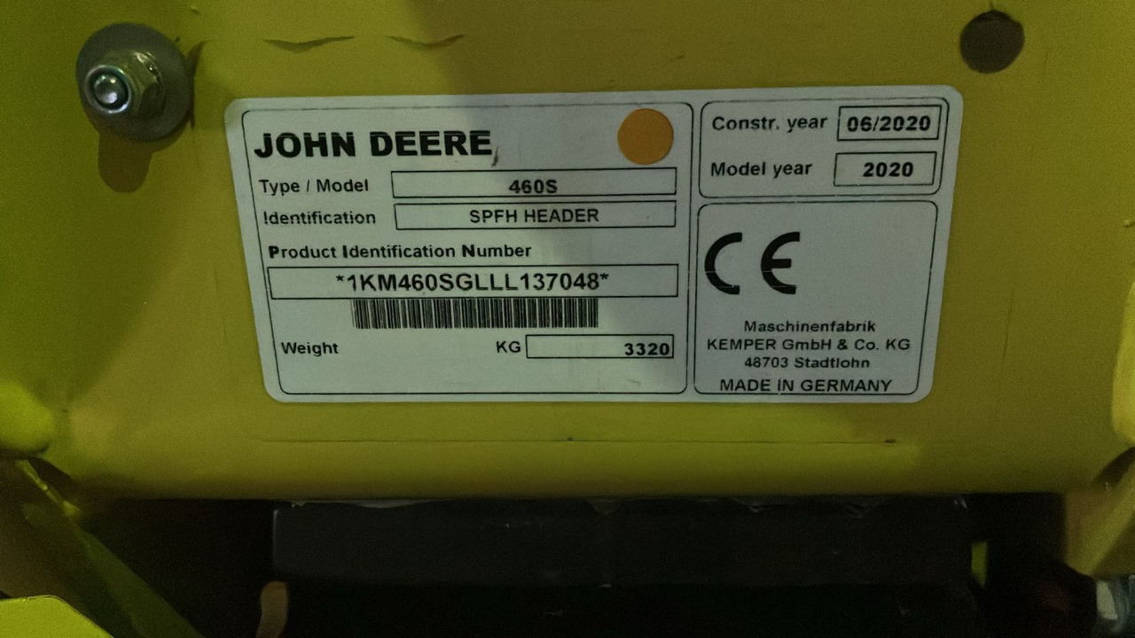 Kemper 460 Plus S - Pflückvorsatz für Mähdrescher: das Bild 5 Kemper 460 Plus S - Pflückvorsatz für Mähdrescher: das Bild 5