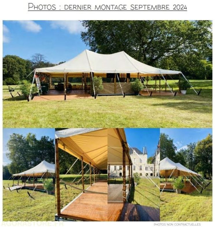 Chapiteau en bambou + planchers évènementiel + accessoires - Wohncontainer: das Bild 1 Chapiteau en bambou + planchers évènementiel + accessoires - Wohncontainer: das Bild 1