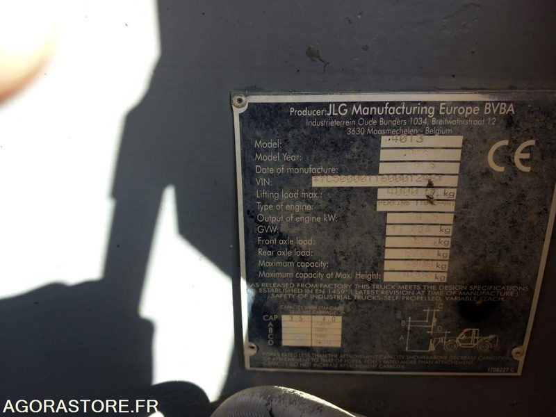 Chariot télescopique JLG 4013 - Teleskoplader: das Bild 5 Chariot télescopique JLG 4013 - Teleskoplader: das Bild 5