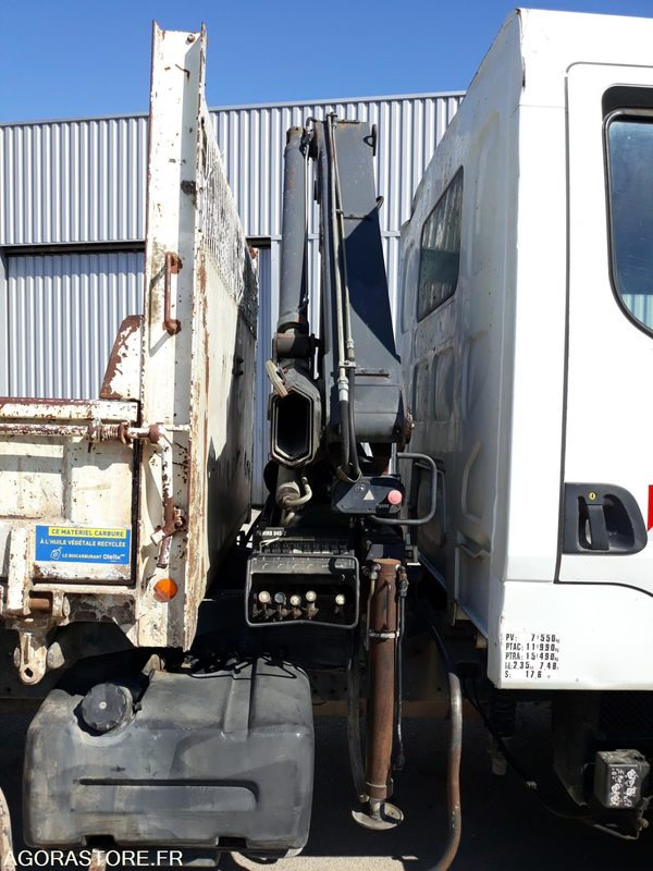 LKW CAMION BI-BENNE + GRUE - PL RENAULT MILDIUM 180 DCI Db - 2003 / 263 610 KM: das Bild 10