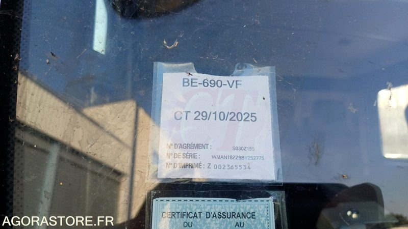 Porteur MAN TGM 18.290 de 2010/458000 kms - BE-690-VF (3822) - LKW: das Bild 4 Porteur MAN TGM 18.290 de 2010/458000 kms - BE-690-VF (3822) - LKW: das Bild 4