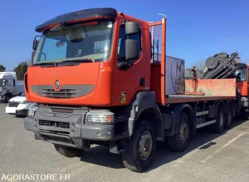 Renault Kerax 430 DXI plateau grue 8X4-2012 - LKW: das Bild 1 Renault Kerax 430 DXI plateau grue 8X4-2012 - LKW: das Bild 1