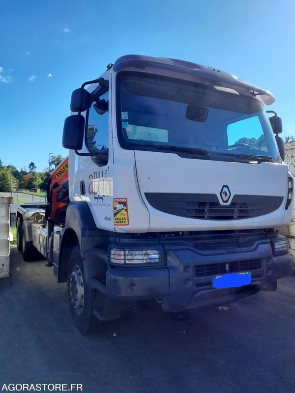 RENAULT KERAX - POLYBENNE GRUE - 2008 - Abrollkipper, Autokran: das Bild 1 RENAULT KERAX - POLYBENNE GRUE - 2008 - Abrollkipper, Autokran: das Bild 1