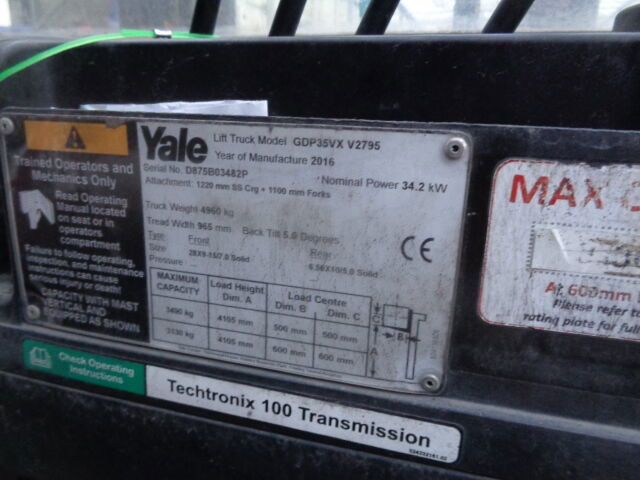 Yale GDP 35 VX - Gabelstapler: das Bild 5 Yale GDP 35 VX - Gabelstapler: das Bild 5