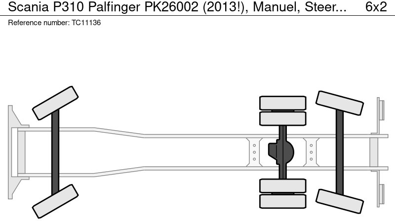 Scania P310 Palfinger PK26002 (2013!), Manuel, Steering axle - Pritsche LKW, Autokran: das Bild 2 Scania P310 Palfinger PK26002 (2013!), Manuel, Steering axle - Pritsche LKW, Autokran: das Bild 2