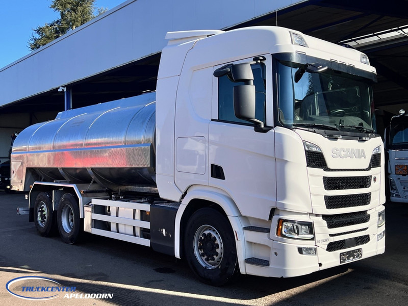 Scania R500 NGS 15000 Liter, Retarder, Steering axle, Stainless steel - Edelstahlt, Milk - Milch - Water - Tankwagen: das Bild 1 Scania R500 NGS 15000 Liter, Retarder, Steering axle, Stainless steel - Edelstahlt, Milk - Milch - Water - Tankwagen: das Bild 1