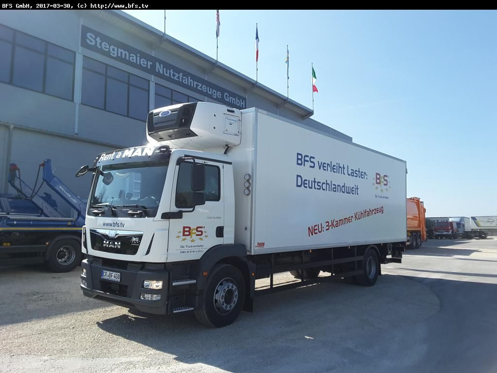 MAN TGM 18.290 4x2 LL Carrier Supra 1250MT, Längs!, - Kühlkoffer LKW: das Bild 1 MAN TGM 18.290 4x2 LL Carrier Supra 1250MT, Längs!, - Kühlkoffer LKW: das Bild 1