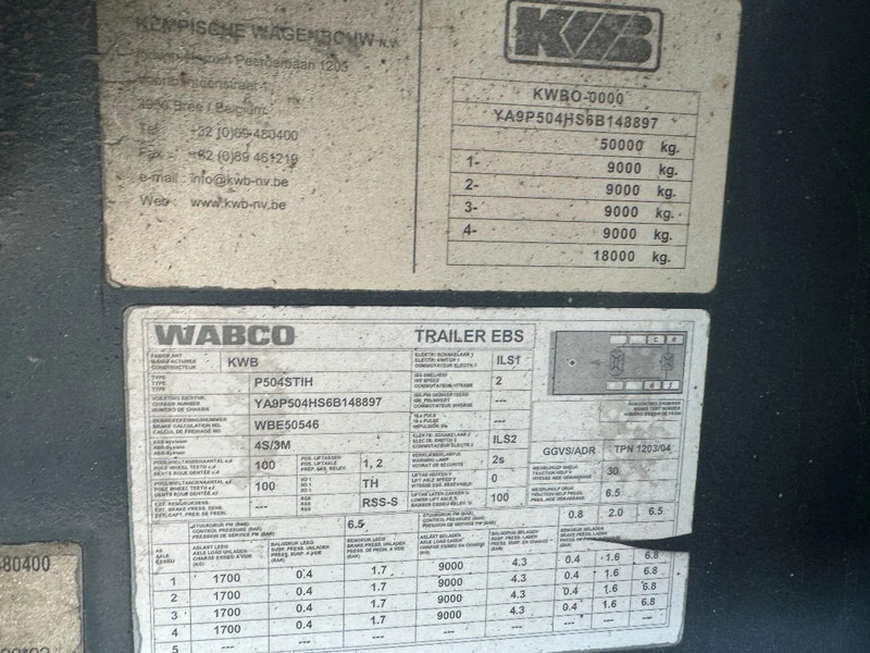 Kwb 2 LIFT + 2 STUURASSEN KENNIS 14000-2 R HYDRAULISCHE - Pritschenauflieger/ Plattformauflieger: das Bild 4 Kwb 2 LIFT + 2 STUURASSEN KENNIS 14000-2 R HYDRAULISCHE - Pritschenauflieger/ Plattformauflieger: das Bild 4