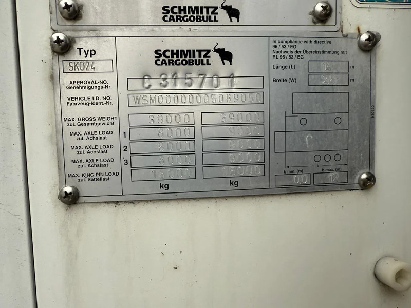 Schmitz Cargobull Schmitz Cargobull PRICES FROM €6950 TO €8950,- 40 X CARRIER 1850 MT D/E SAF AXELS - Kühlkoffer Auflieger: das Bild 3 Schmitz Cargobull Schmitz Cargobull PRICES FROM €6950 TO €8950,- 40 X CARRIER 1850 MT D/E SAF AXELS - Kühlkoffer Auflieger: das Bild 3