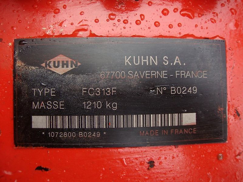 Kuhn FC 313 F - Mähwerk: das Bild 5 Kuhn FC 313 F - Mähwerk: das Bild 5