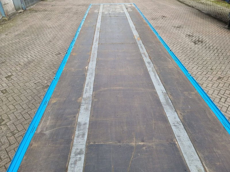 Pritschenanhänger/ Plattformanhänger Van Hool 13.60 M LONG - 1 M HIGH - SUPER SINGLE TIRES - DRUM BRAKES: das Bild 7