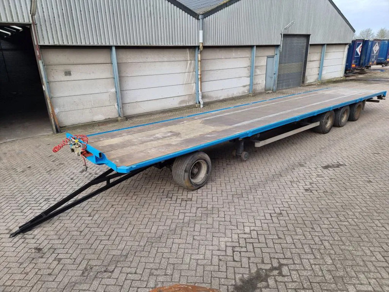 Van Hool 13.60 M LONG - 1 M HIGH - SUPER SINGLE TIRES - DRUM BRAKES - Pritschenanhänger/ Plattformanhänger: das Bild 1 Van Hool 13.60 M LONG - 1 M HIGH - SUPER SINGLE TIRES - DRUM BRAKES - Pritschenanhänger/ Plattformanhänger: das Bild 1