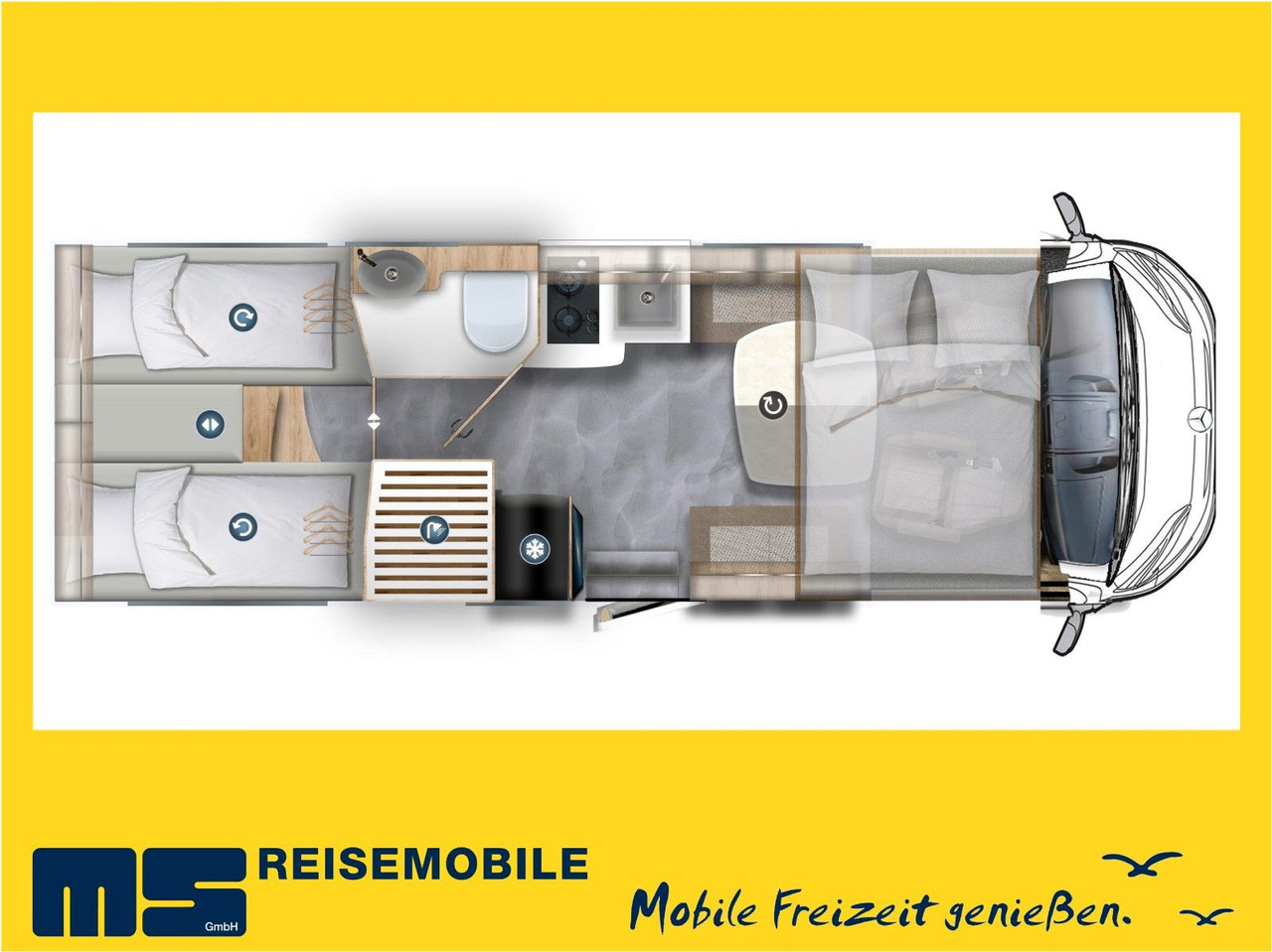 Eura Mobil INTEGRA LINE GT 726 EF / MB 170PS-9G / MOD.2025 - Integriertes Wohnmobil: das Bild 2 Eura Mobil INTEGRA LINE GT 726 EF / MB 170PS-9G / MOD.2025 - Integriertes Wohnmobil: das Bild 2