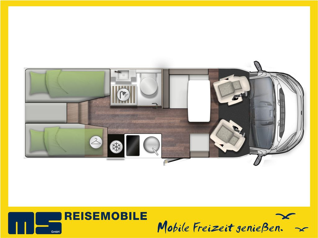 Forster T 699 EB / -MODELL 2025-/ EINZELBETTEN & HUBBETT - Teilintegriertes Wohnmobil: das Bild 2 Forster T 699 EB / -MODELL 2025-/ EINZELBETTEN & HUBBETT - Teilintegriertes Wohnmobil: das Bild 2