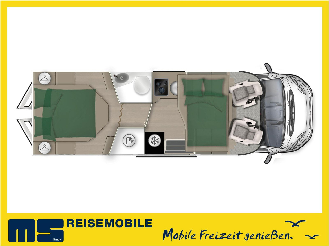 Forster T 745 QF -VIBE EDITION 2026- QUEENSBETT&HUBBETT - Teilintegriertes Wohnmobil: das Bild 2 Forster T 745 QF -VIBE EDITION 2026- QUEENSBETT&HUBBETT - Teilintegriertes Wohnmobil: das Bild 2