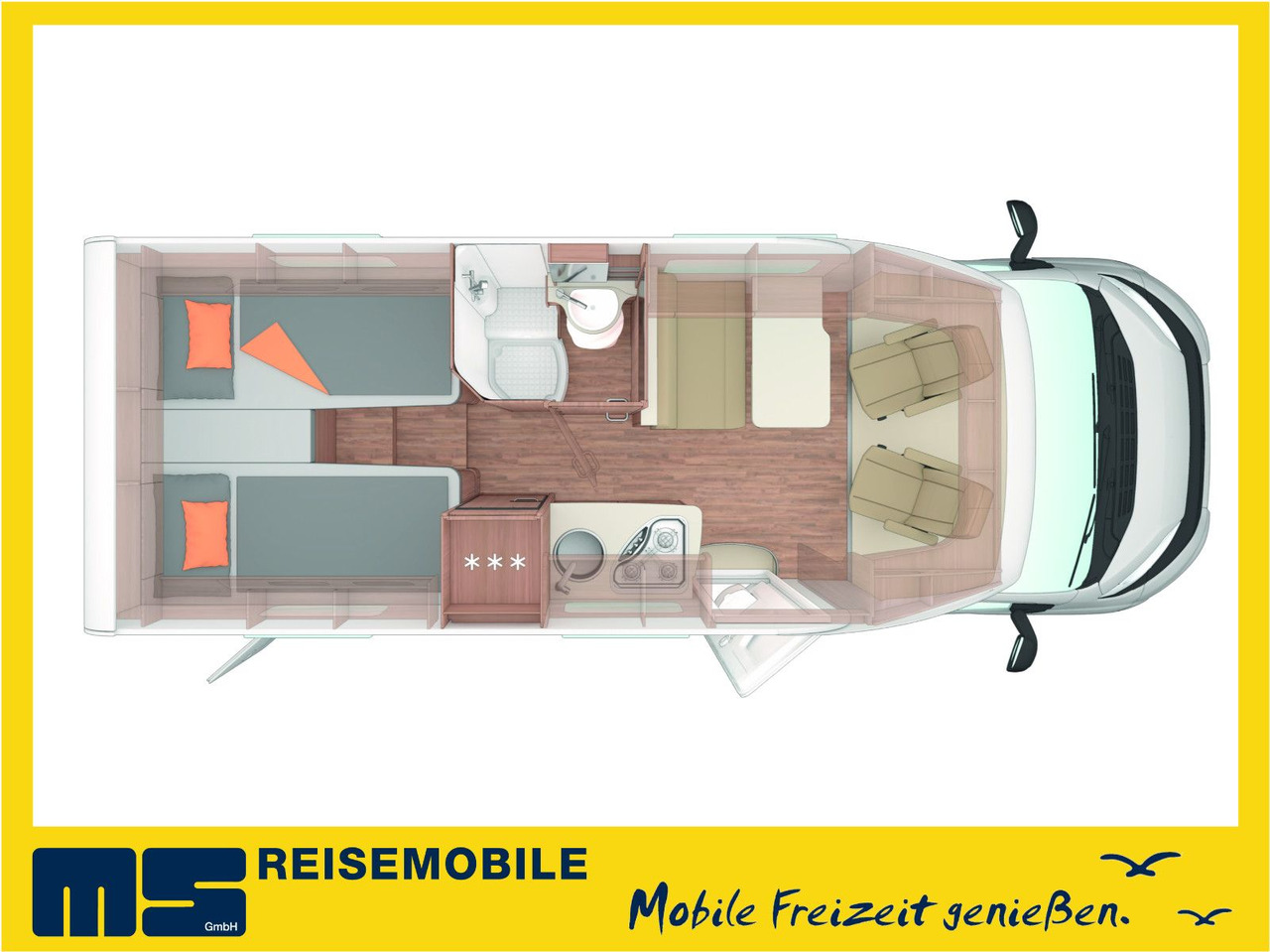 Weinsberg CARACOMPACT 600 MEG PEPPER / 180PS- 8G-AUTOMATIK - Teilintegriertes Wohnmobil: das Bild 2 Weinsberg CARACOMPACT 600 MEG PEPPER / 180PS- 8G-AUTOMATIK - Teilintegriertes Wohnmobil: das Bild 2