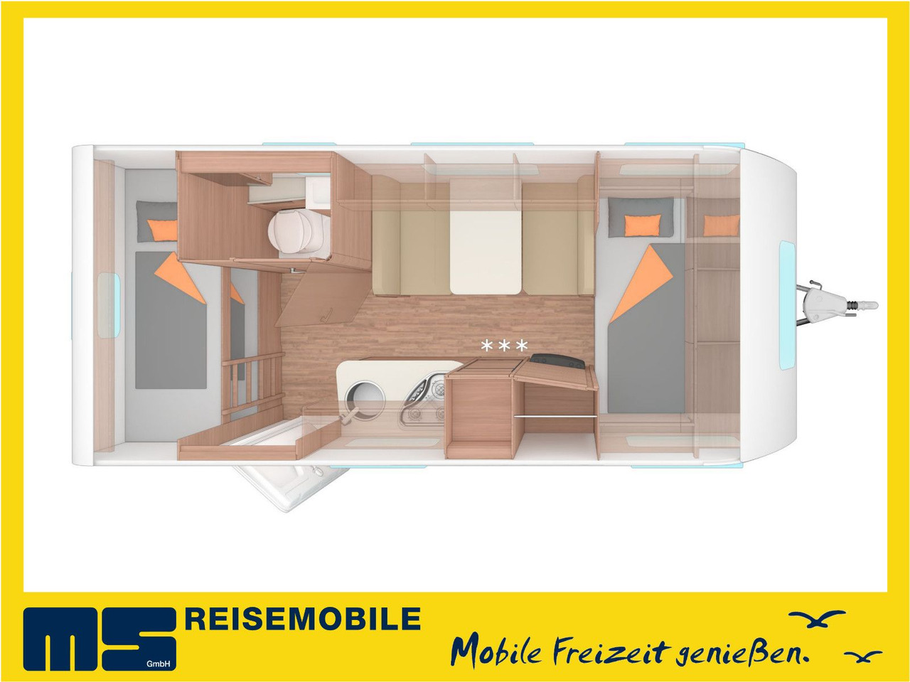 Weinsberg CARAONE 480 QDK / MODELL 2026 / ETAGENBETTEN - Wohnwagen: das Bild 1 Weinsberg CARAONE 480 QDK / MODELL 2026 / ETAGENBETTEN - Wohnwagen: das Bild 1
