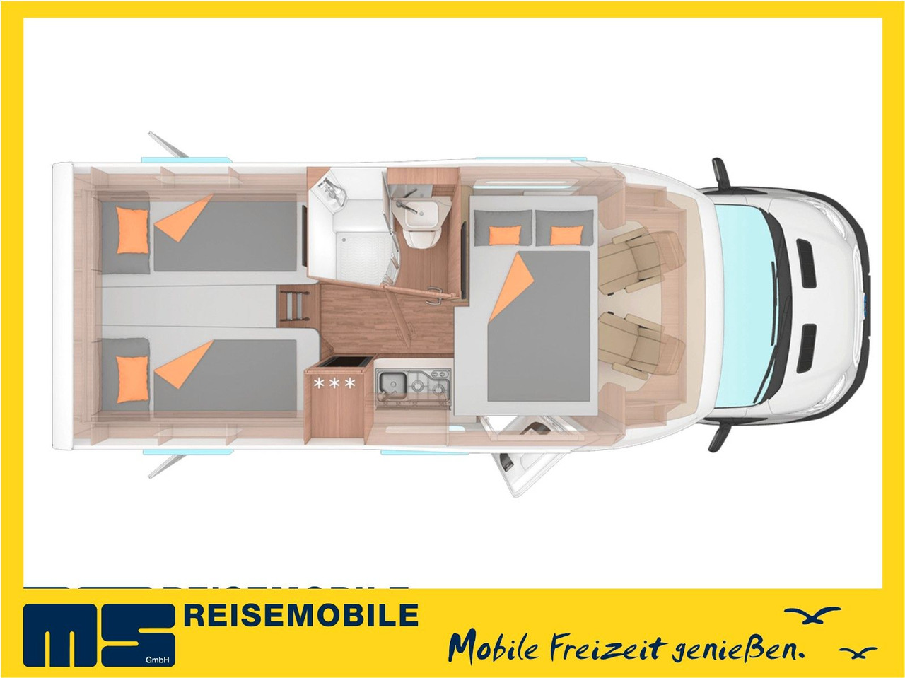 Weinsberg CARASUITE 650 MEG/155-DSG/EINZELBETTEN & HUBBETT - Teilintegriertes Wohnmobil: das Bild 2 Weinsberg CARASUITE 650 MEG/155-DSG/EINZELBETTEN & HUBBETT - Teilintegriertes Wohnmobil: das Bild 2