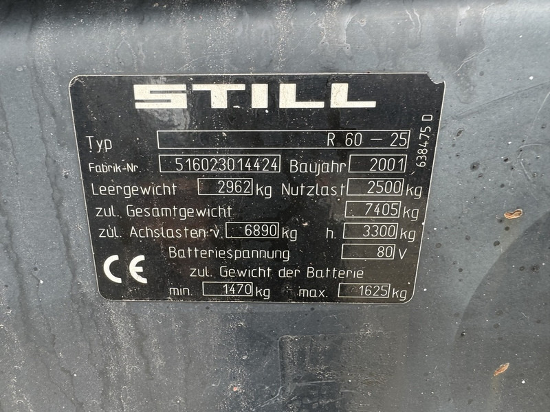 Elektrostapler Still R60-25 Triplo 510 Freelift/3e functie elektrisch 2001 accu 2016: das Bild 14