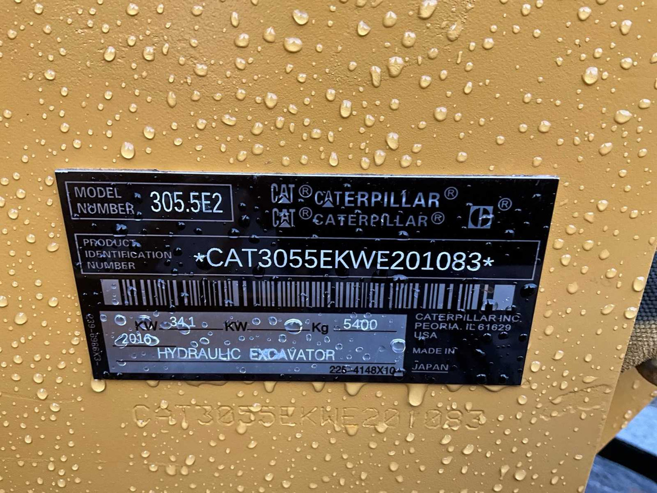 Bagger 2016 CATERPILLAR 305.5E2 MIDI EXCAVATOR: das Bild 29