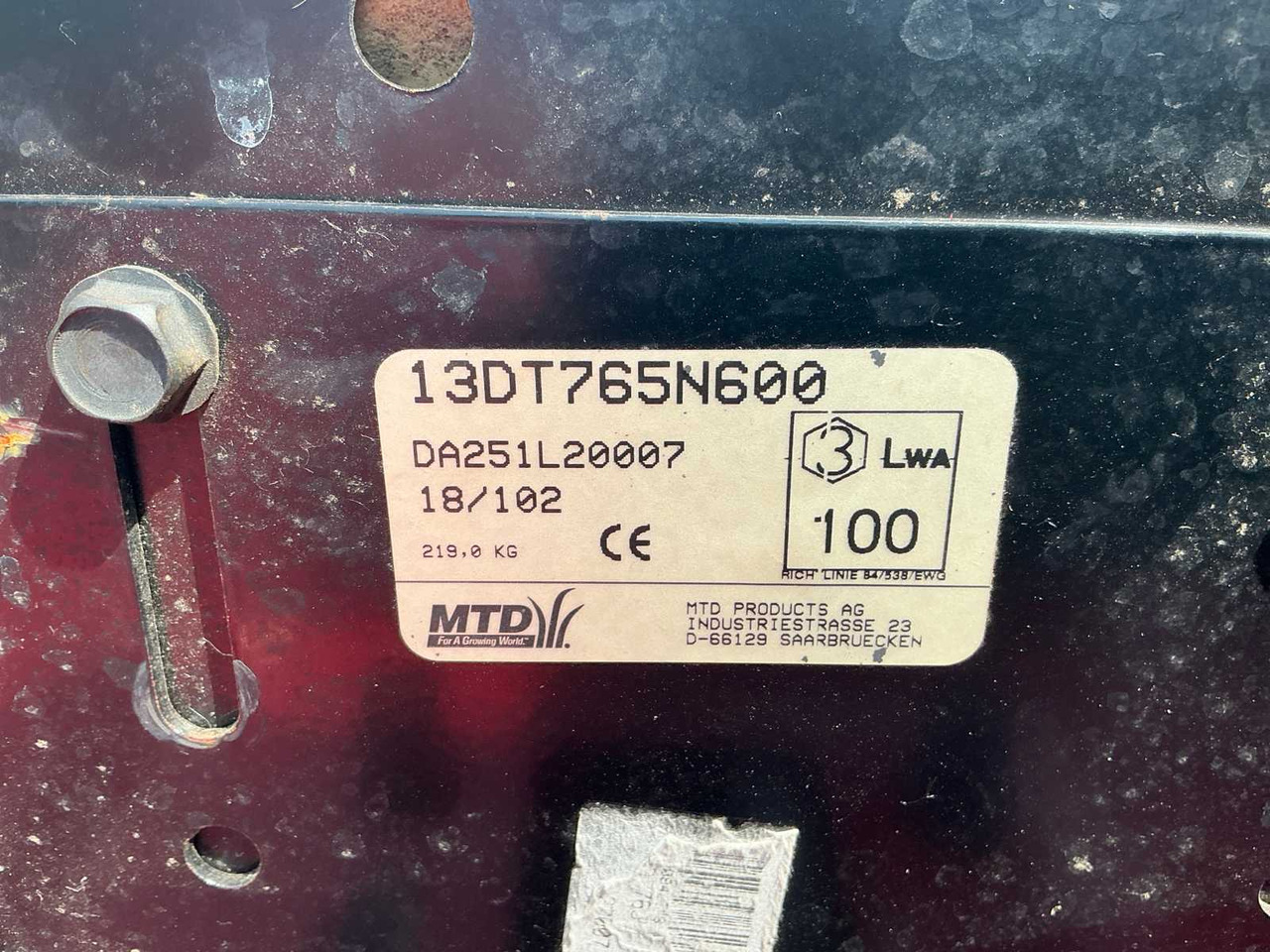 Rasenmäher MTD Eurotrac 18/102: das Bild 29