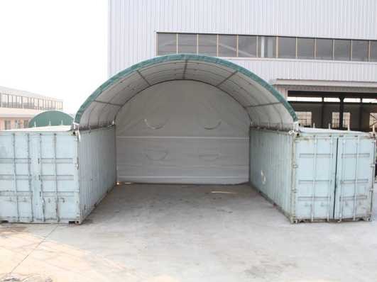 Stahlworks 20ft 6x6 meter met eind zeil - Lagertank: das Bild 1 Stahlworks 20ft 6x6 meter met eind zeil - Lagertank: das Bild 1