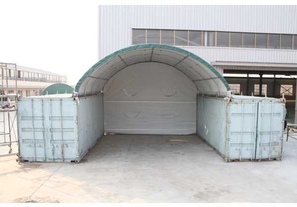 Stahlworks 20ft 6x6 meter met eind zeil - Lagertank: das Bild 2 Stahlworks 20ft 6x6 meter met eind zeil - Lagertank: das Bild 2